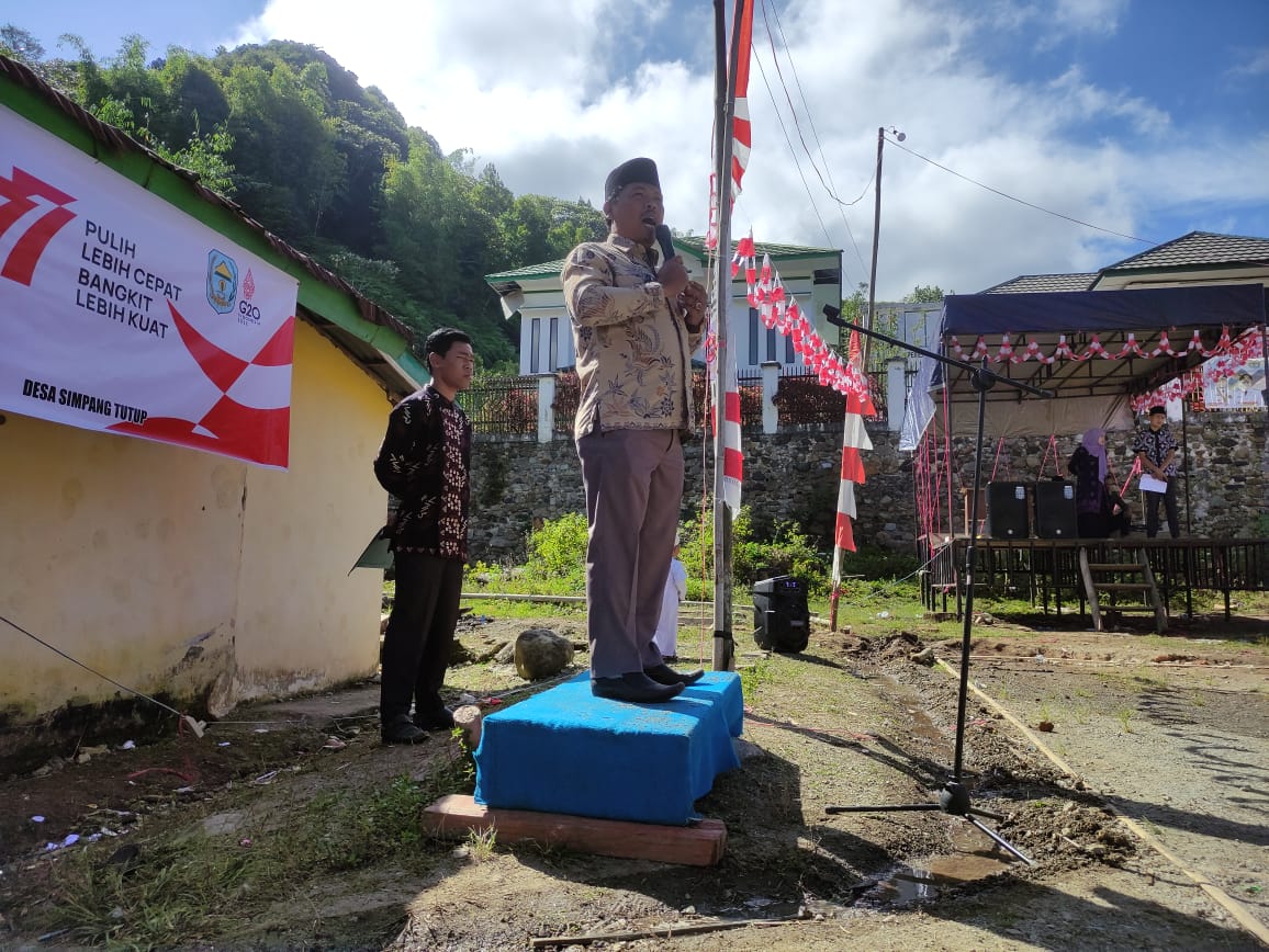 Pemuda Simpang Tutup Gelar Upacara Bendera Dalam Rangka Merayakan 17 Agustus 1945