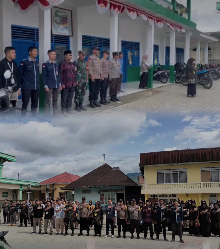 Panitia Pemilihan Kecamatan (PPK) Air Hangat Sukses Menggelar Apel Siaga Kesiapan Pantarlih Serentak