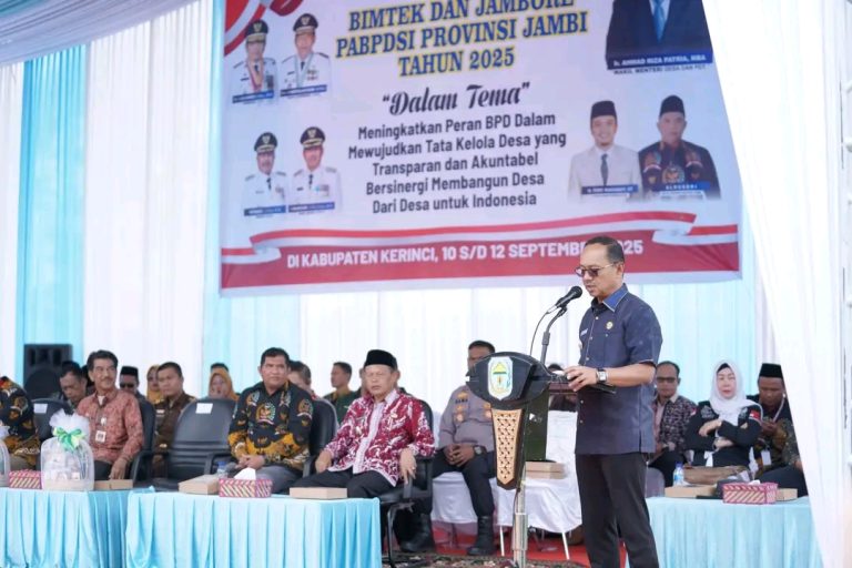 Wabup Kerinci Hadiri Bimtek dan Jambore PABPDSI Tingkat Provinsi Jambi 2025 di Kayu Aro