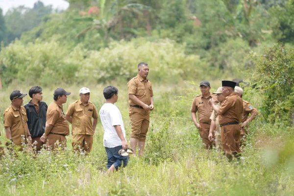 Bupati Monadi Tinjau Permasalahan Irigasi di Desa Pendung Talang Genting